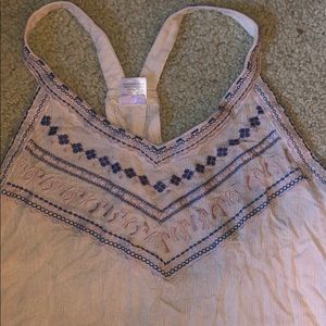 Embroidered tank